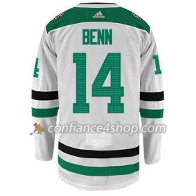 Adidas Maillot de Hockey Dallas Stars JAMIE BENN 14 Blanc Authentic - Homme